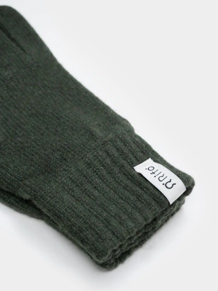 Guanti in cashmere rigenerato DONNA Verde -  Rifò