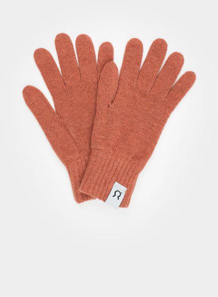 Guanti donna in cashmere rigenerato Pompelmo