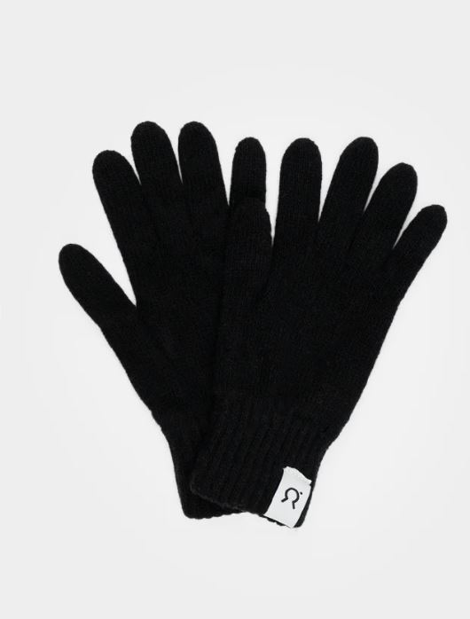 Guanti in cashmere rigenerato donna Nero ardesia