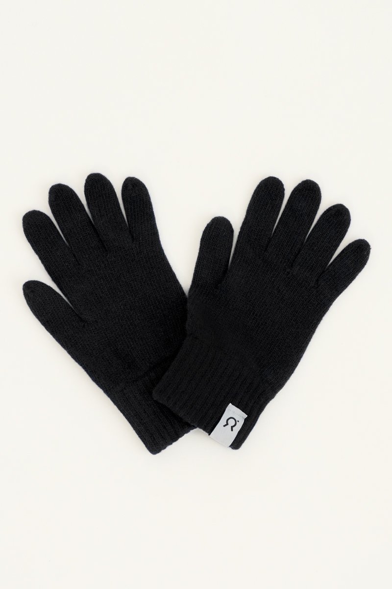 Guanti in cashmere rigenerato UOMO Black - Rifò