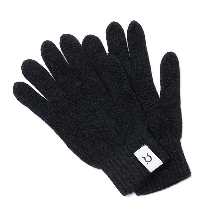 Guanti in cashmere rigenerato Rifo -  colore Nero Seppia