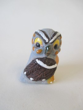 Gufo in ceramica per bomboniera