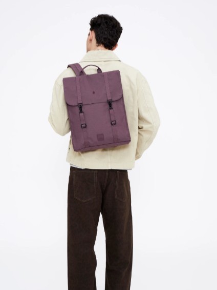 Zaino Lefrik HANDY in tessuto sostenibile Maroon