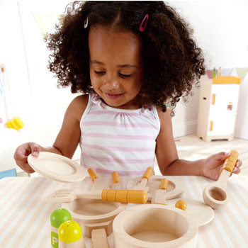 set per cucinare in legno