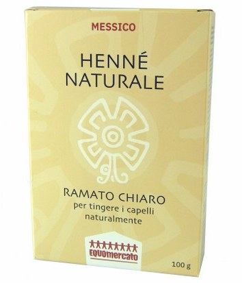 Hennè ramato chiaro per tingere i capelli naturalmente