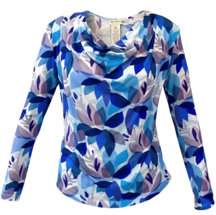 Maglia in viscosa TITTI fantasia Azzurra