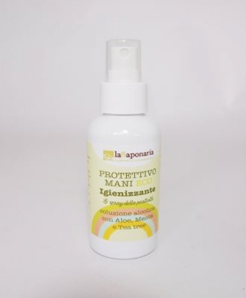 Igienizzante mani protettivo spray con aloe menta e tea tree - LA SAPONARIA - 95 ml