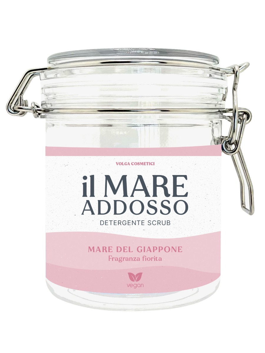 Il Mare addosso, scurb corpo Fiori bianchi - Mare del Giappone