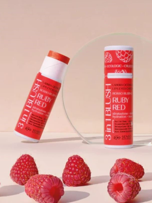 Illuminante blush viso labbra Ruby Red. Senso Naturale