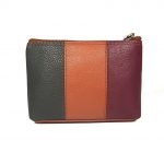 Portamonete multicolor compatto con zip SEALDAH
