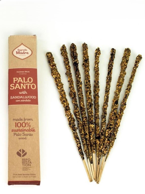 Incenso naturale Palo santo e Sandalo in bastoncini Sagrada Madre