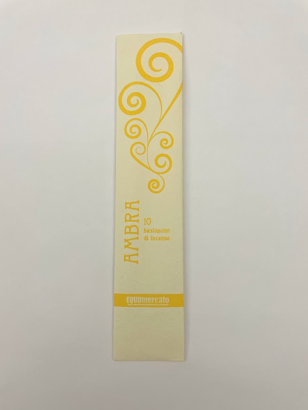 Incenso naturale in bastoncini Ambra