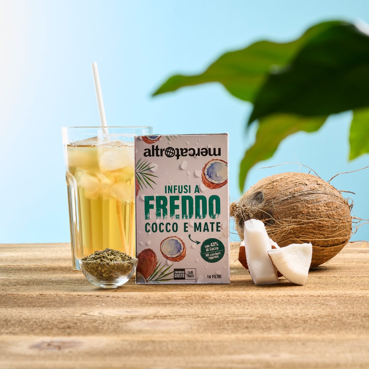 Infusi a freddo Cocco e Mate Altromercato