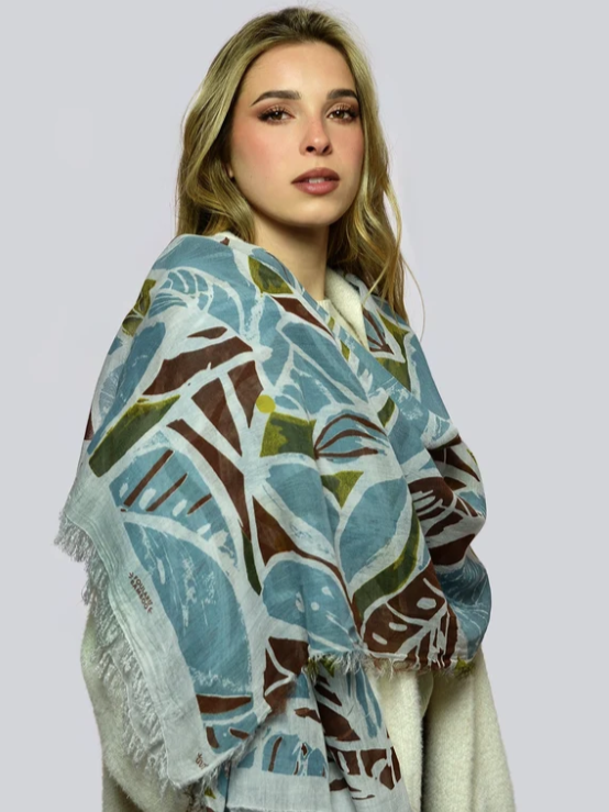 Foulard sciarpa Bamboo Matisse Carta da Zucchero