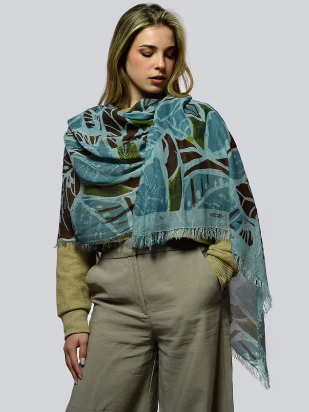 Foulard sciarpa Bamboo Matisse Carta da Zucchero