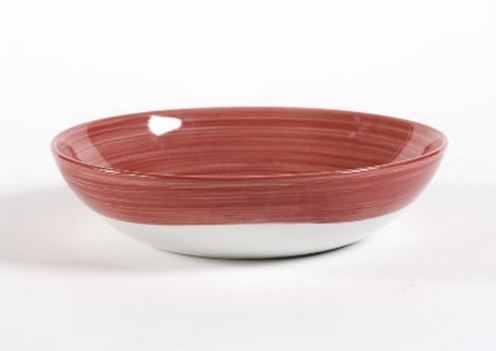 Insalatiera in ceramica Rossa - Linea equosolidale COLOR