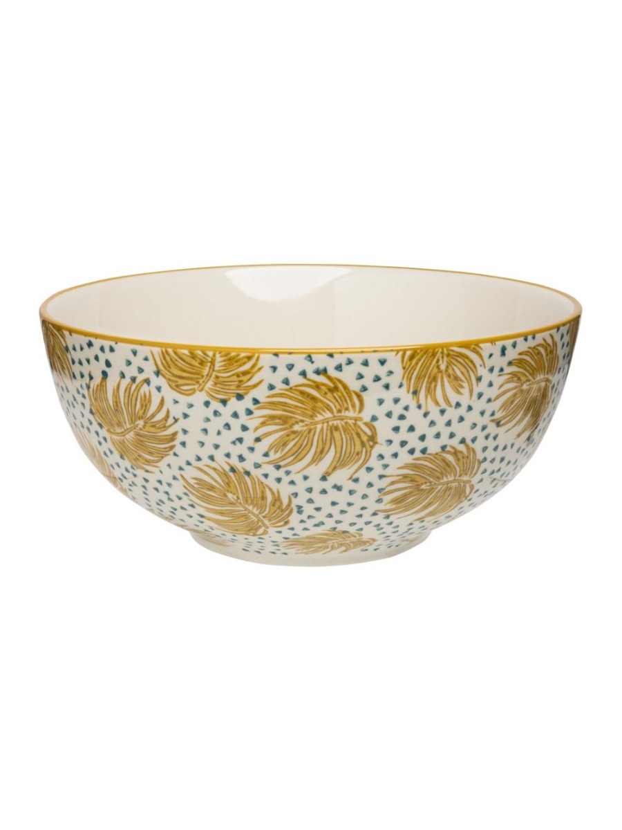 Insalatiera fantasia Boho Chic in giallo
