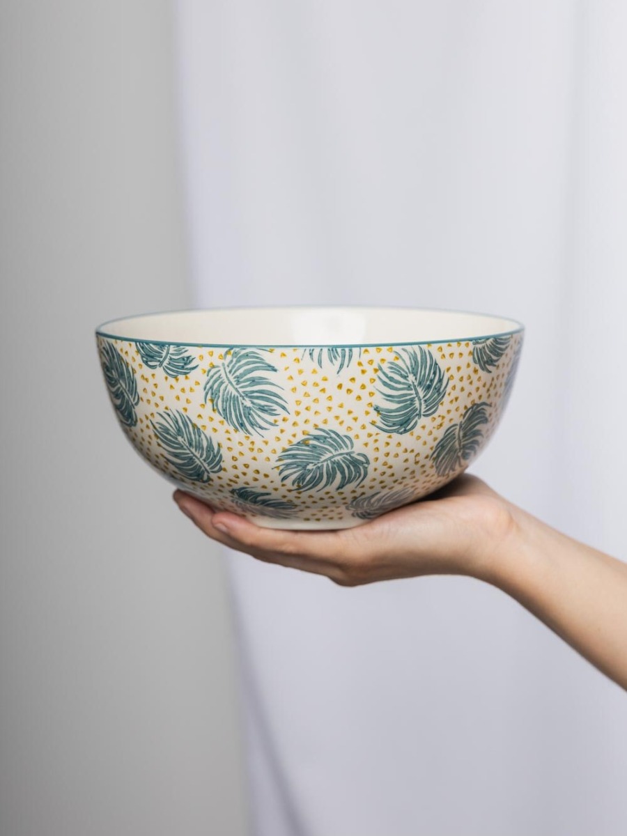 Insalatiera fantasia Boho Chic in blu