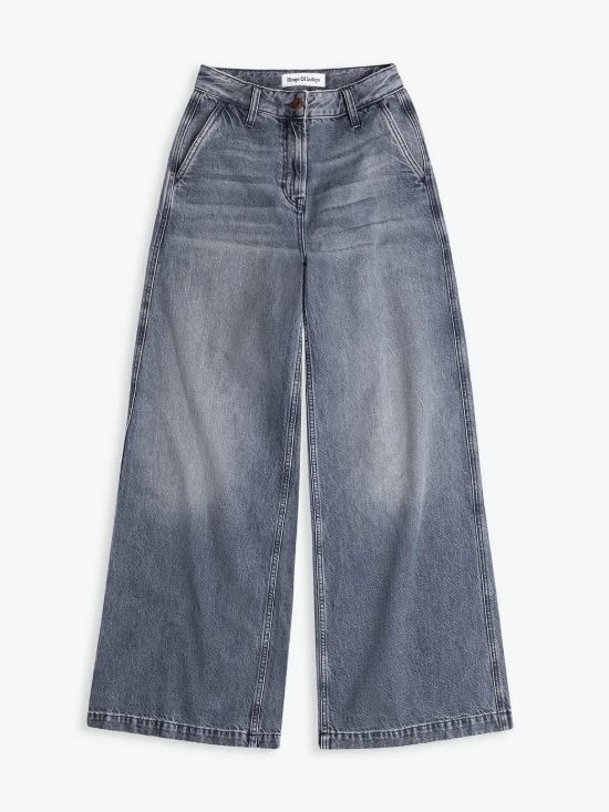 Jeans larghi donna LILIBET grigio