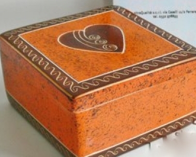 Scatolina arancio cuore