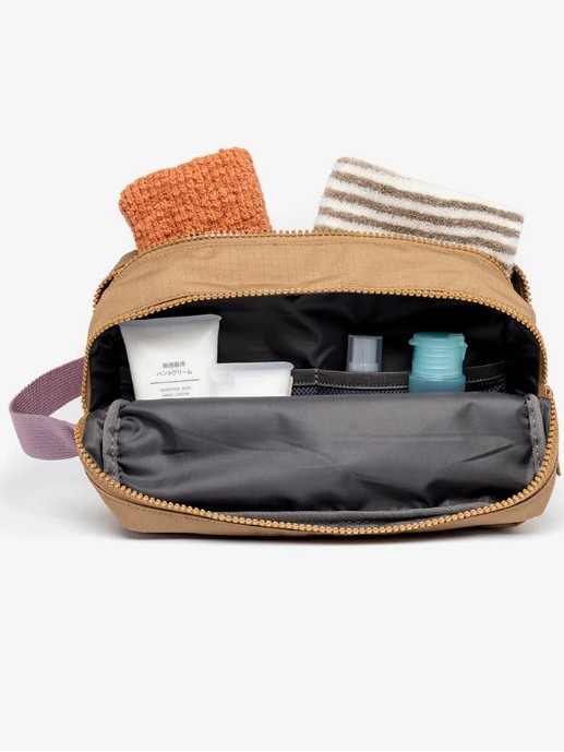 Trousse da viaggio, Kei Double Beige Toffee - Lefrik
