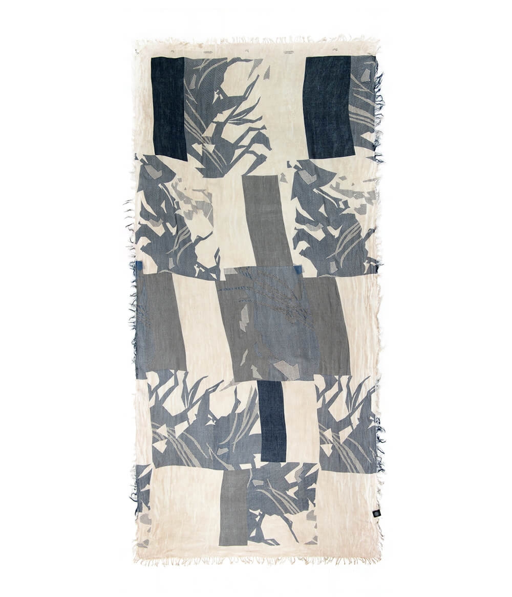Foulard sciarpa Bamboo Klee Beige aperta