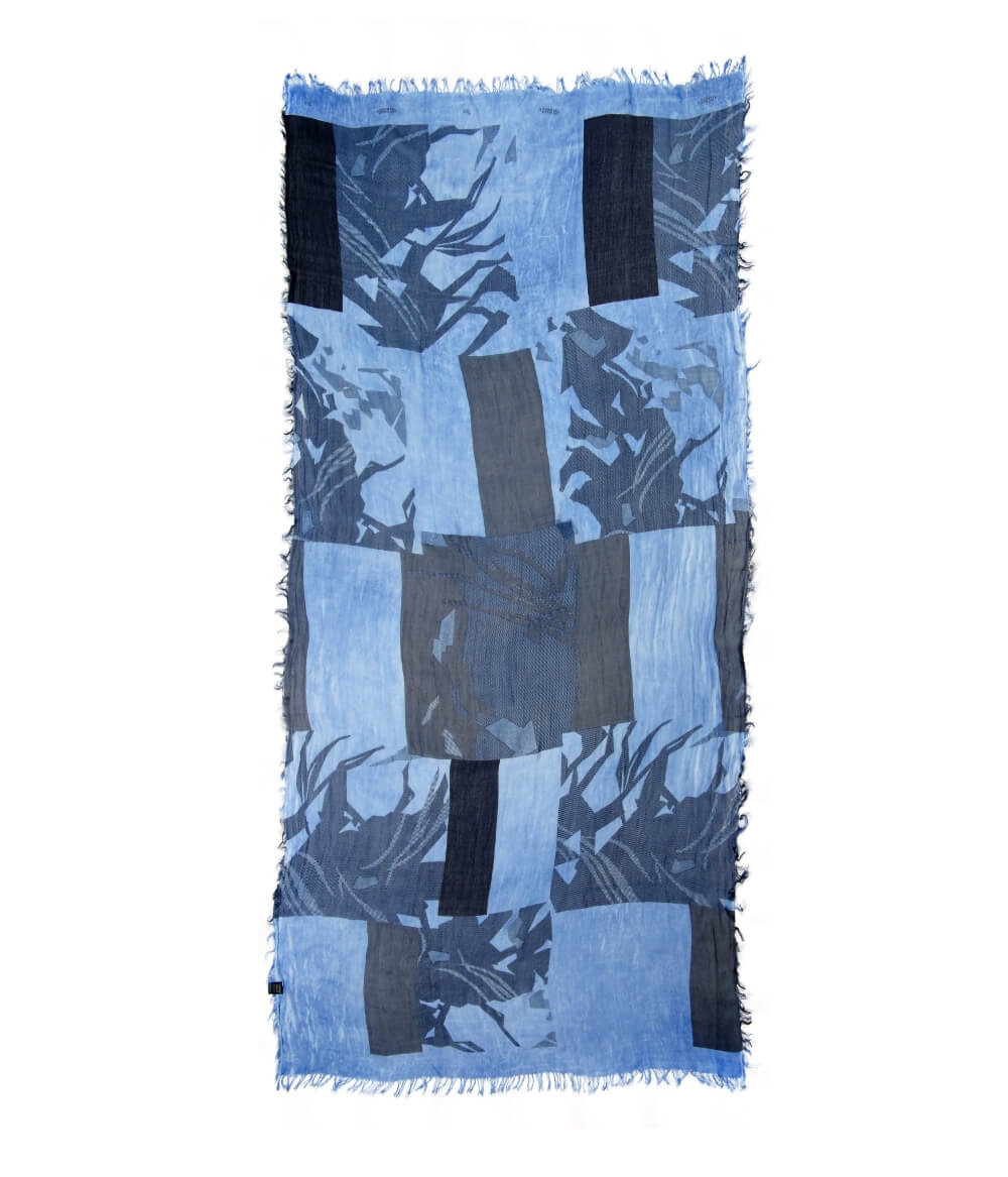 Foulard sciarpa Bamboo Klee Blu celeste