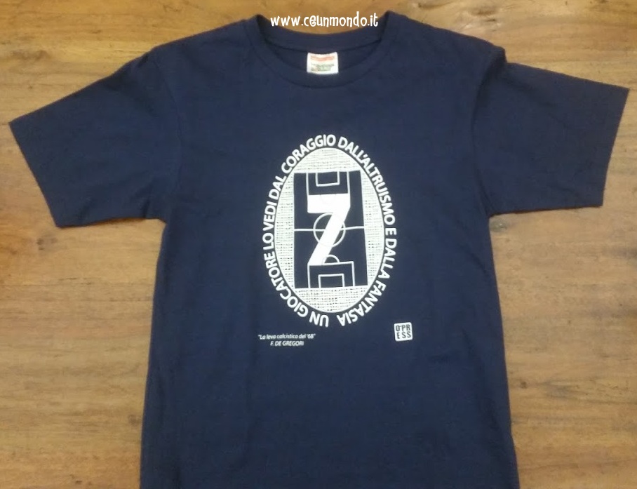T-shirt LA LEVA CALCISTICA blu navy - De Gregori - O'Press