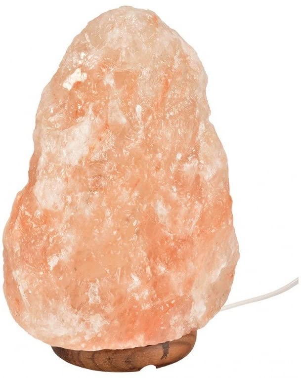 Lampada di sale rosa dell'Himalaya 9kg con presa elettrica e lampadina inclusi.