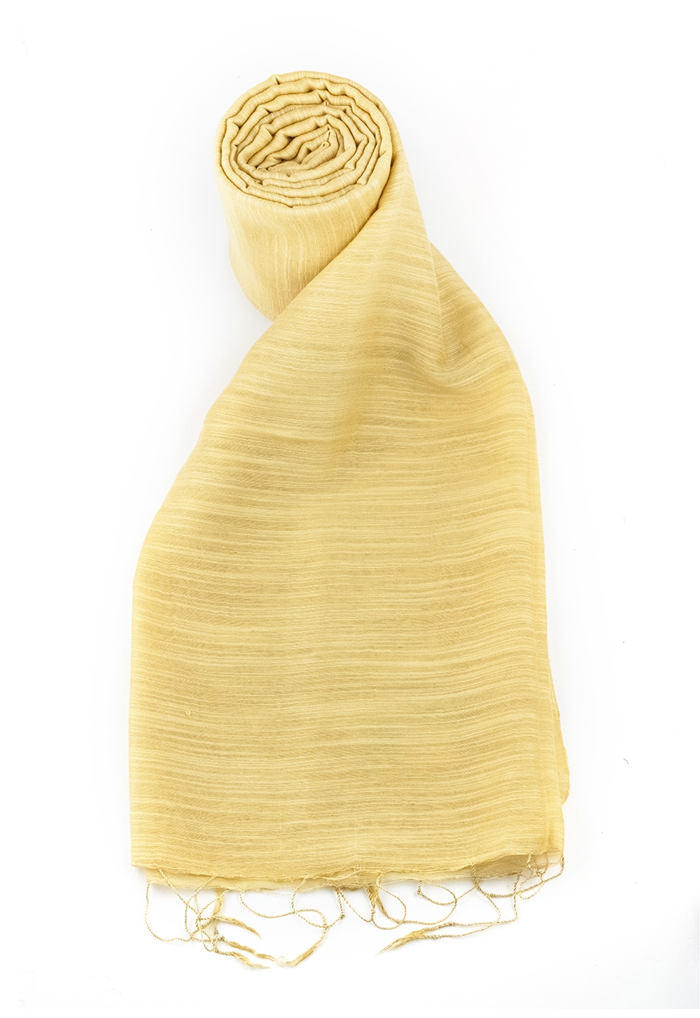 Sciarpa LAN 50% seta 50% cotone Tinta Unita HAZELNUT