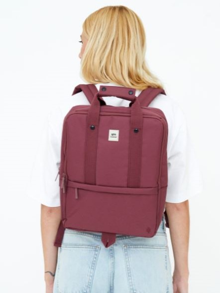 Borsa zaino Lefrik Daily 10" in tessuto sostenibile Plum