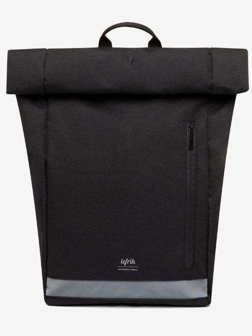 Zaino ROLL in tessuto eco friendly Nero - Lefrik
