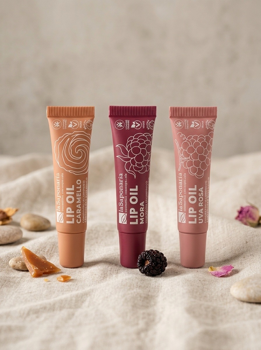 Lip Oil Colorato Rimpolpante, La Saponaria