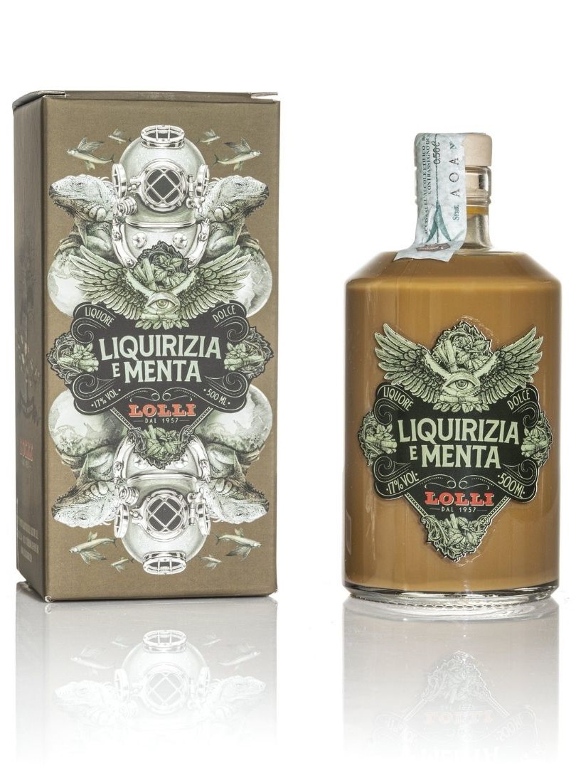 Liquore Liquirizia e Menta Lolli dal 1957