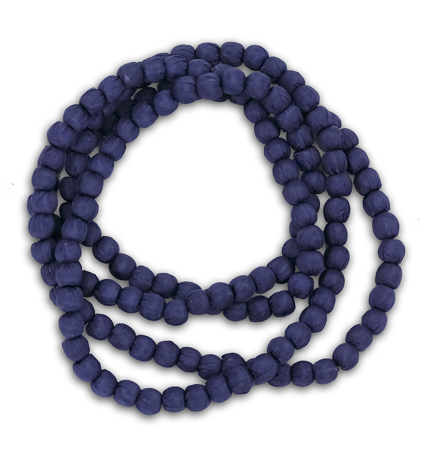 Collana in seta Doan Blu scuro