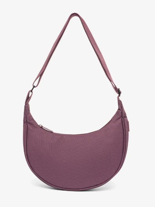 Borsa marsupio mezzaluna LUA in tessuto ecofriendly Maroon bordeaux Lefrik.