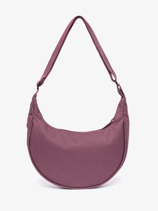 Borsa marsupio mezzaluna LUA in tessuto ecofriendly Maroon bordeaux Lefrik.