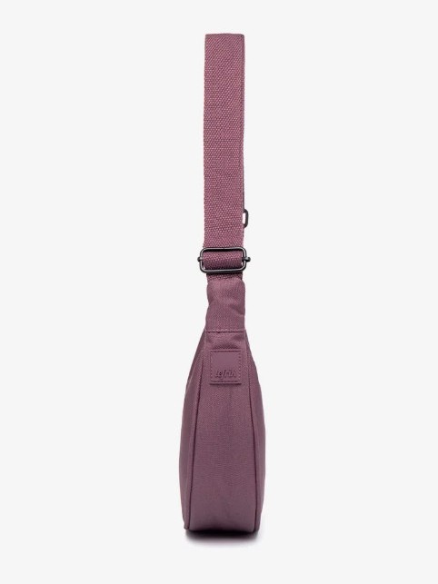Borsa marsupio mezzaluna LUA in tessuto ecofriendly Maroon bordeaux Lefrik.