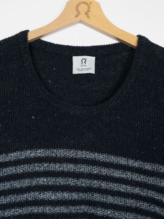Maglia in cotone jeans rigenerato COCO Black Sea