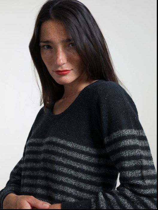 Maglia in cotone jeans rigenerato COCO Black Sea