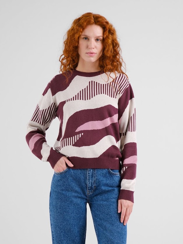 Maglia donna fantasia Bordeax ABSTRACT Dedicated