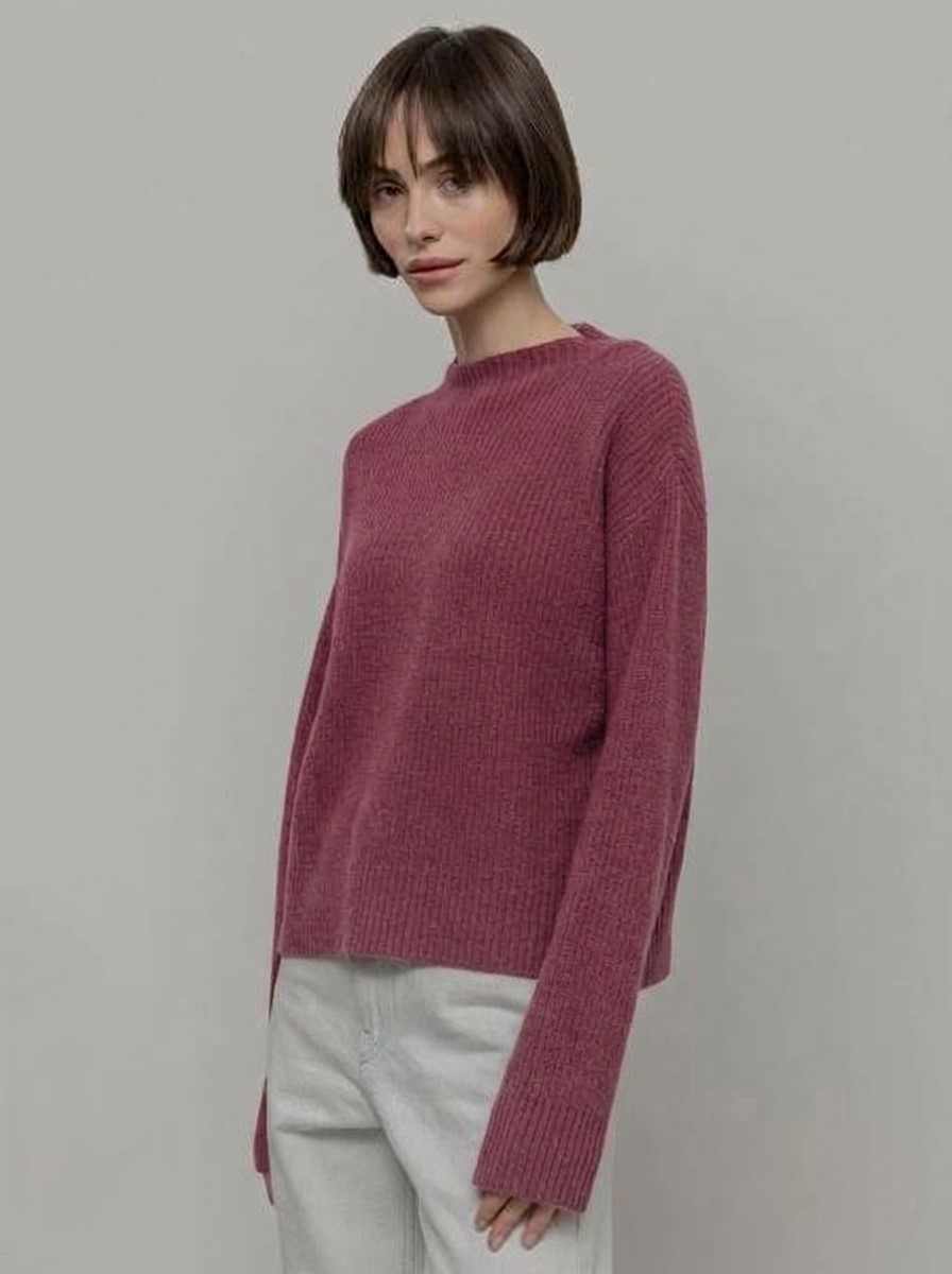 Maglione donna in cashmere rigenerato Melissa marsala - Rifò