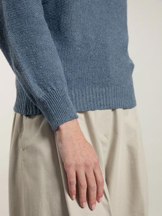 Maglia donna jeans rigenerato Grazia Blu Atlantico - Rifò