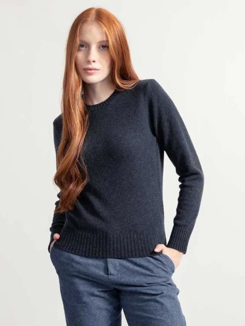 Maglia donna in lana Laura Grigio - Rifò