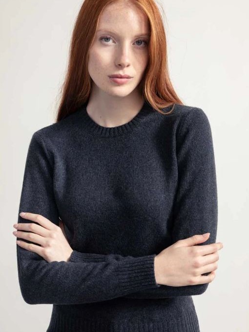 Maglia donna in lana Laura Grigio - Rifò