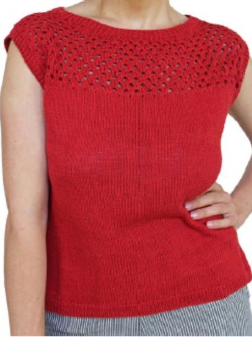 Canotta in cotone a maglia Potentilla Rossa, On Earth 2024