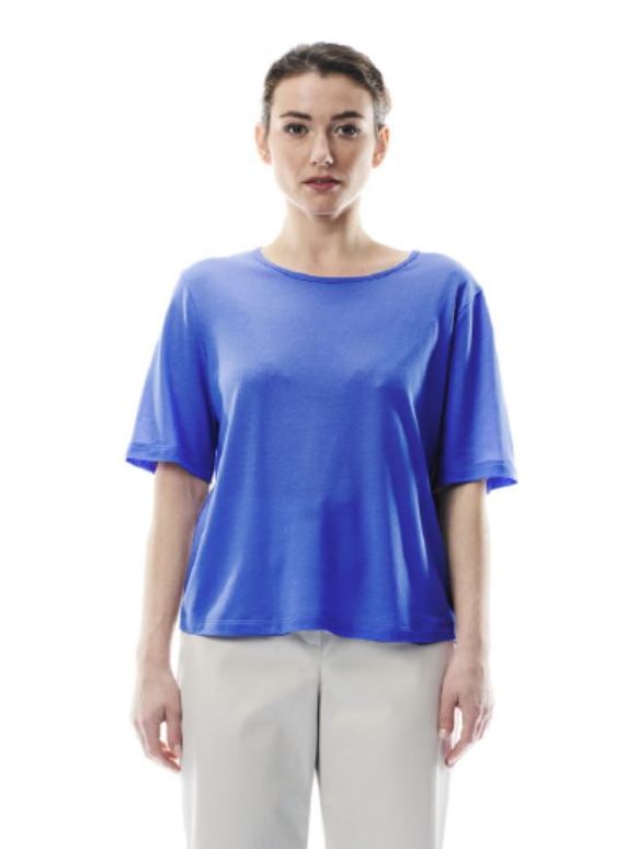 Maglia in lino ARIANNA Azzurra