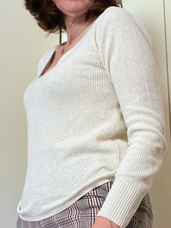 Maglia in seta rigenerata Giselle bianco grezzo - Rifò