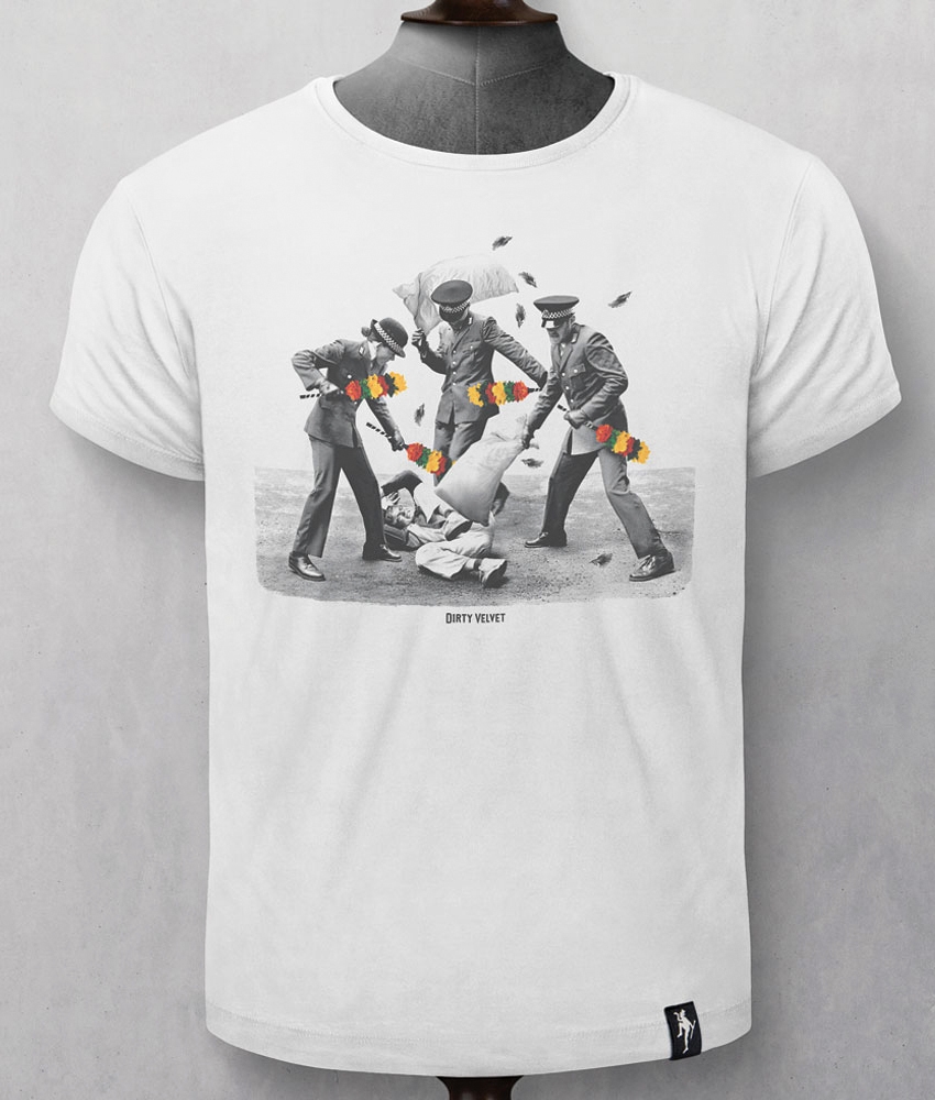 T-shirt Police - cotone BIO - Dirty Velvet