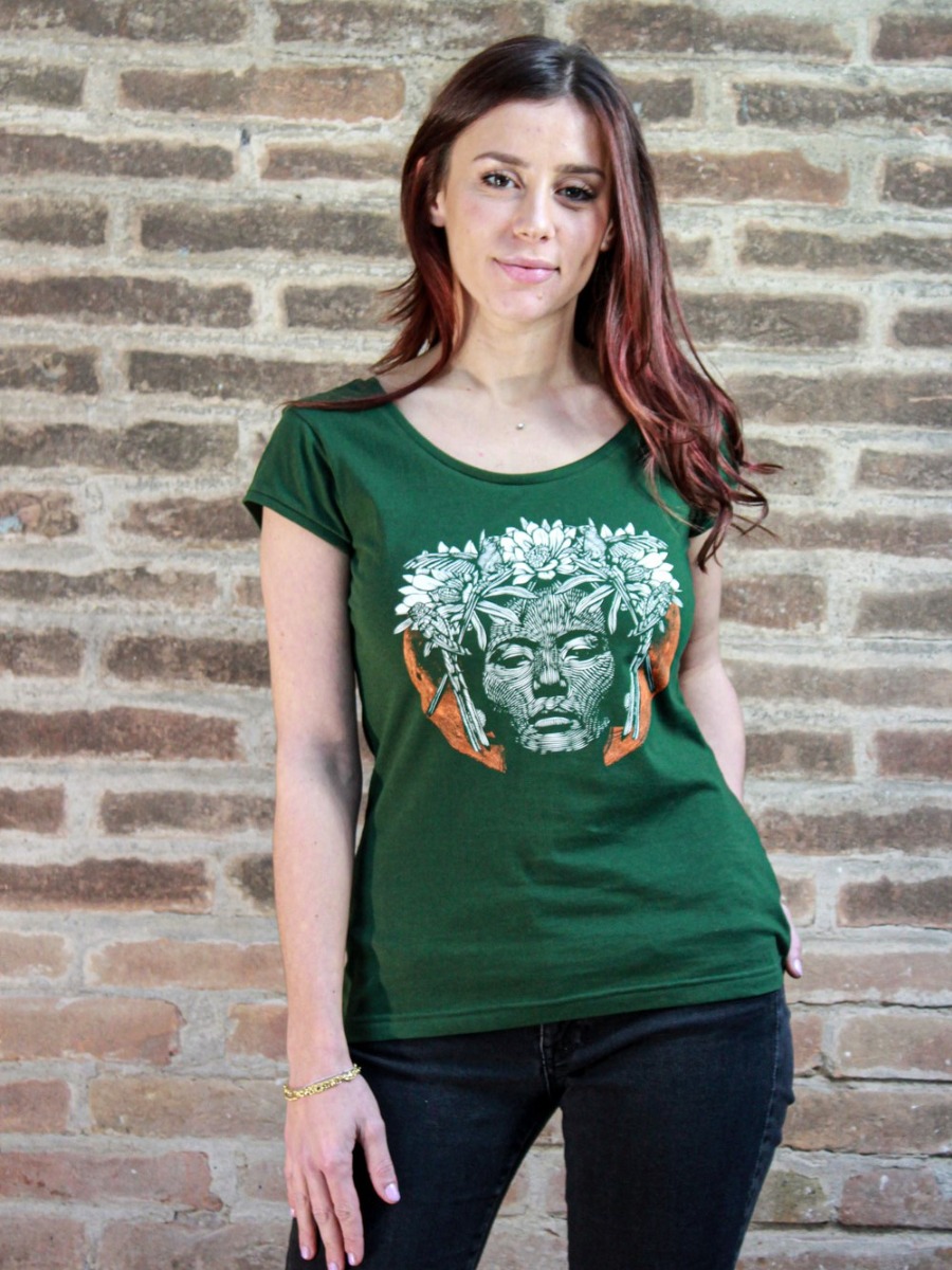 Maglietta donna LUNA ROJA verde